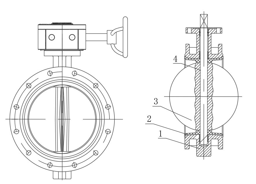 High-pressure floating ball valve
